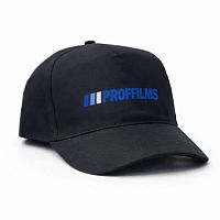 Кепка бейсболка с логотипом Proffilms. Цвет чёрный. Размер универсальный. - компания komfort-plus.ua