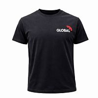 Футболка с логотипом Global. Цвет: черный. Размеры: S, M, L, XL, ХXL. - компания komfort-plus.ua